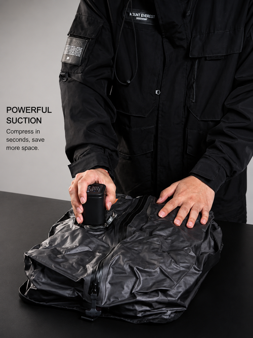 25L Vacuum Compression Storage Bag – Waterproof Travel Organizer with Electric Pump, Space-Saving Packing Solution