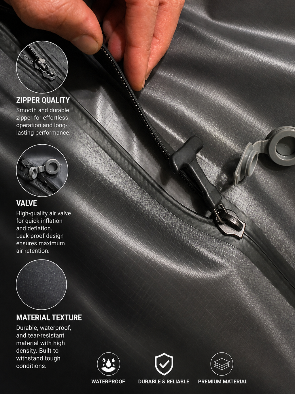 25L Vacuum Compression Storage Bag – Waterproof Travel Organizer with Electric Pump, Space-Saving Packing Solution